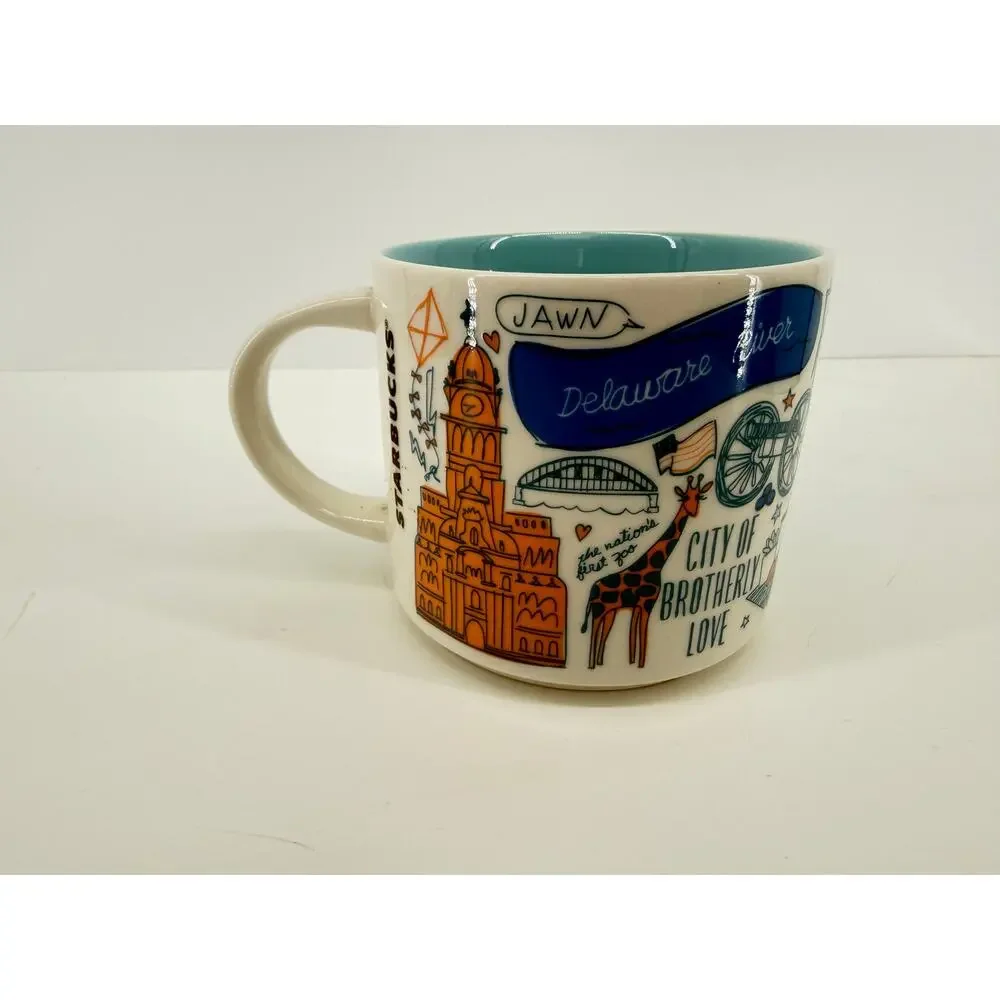 Starbucks Philadelphia Been There Series Coffee Mug Liberty Bell Travel 14 Oz